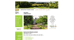 Desktop Screenshot of gaertnerhof-westerwinkel.de